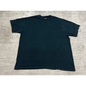 Simply For Sports T-Shirt Mens L Black Solid Crew Neck Cotton Basic Tee 26827